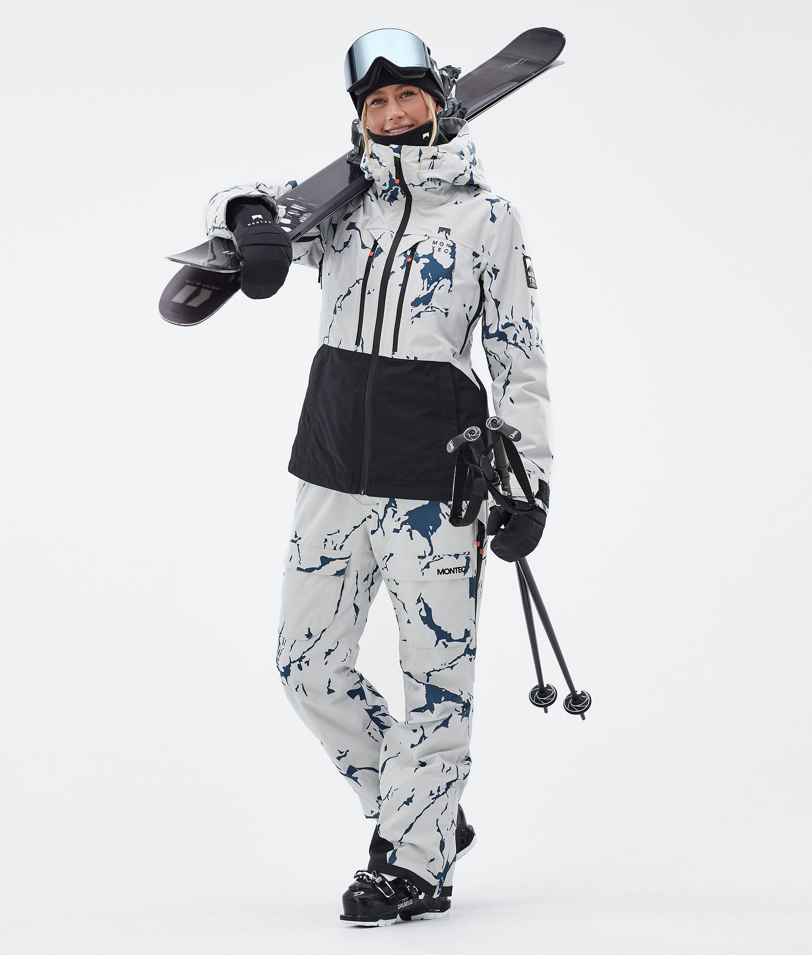 Moss W Skijakke Dame Ice/Black, Billede 3 af 10
