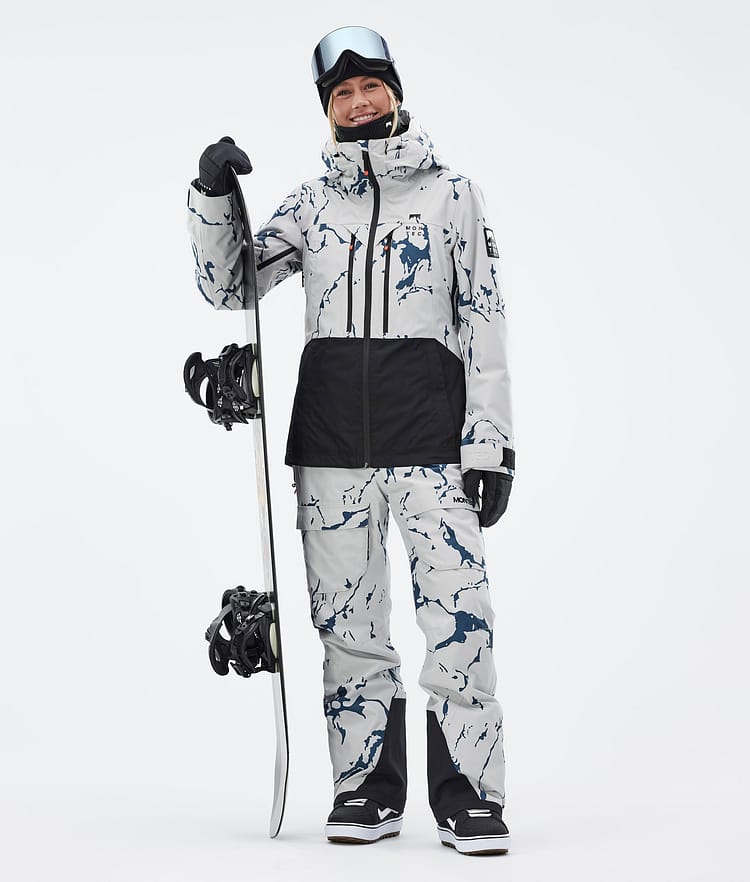 Moss W Snowboardjakke Dame Ice/Black