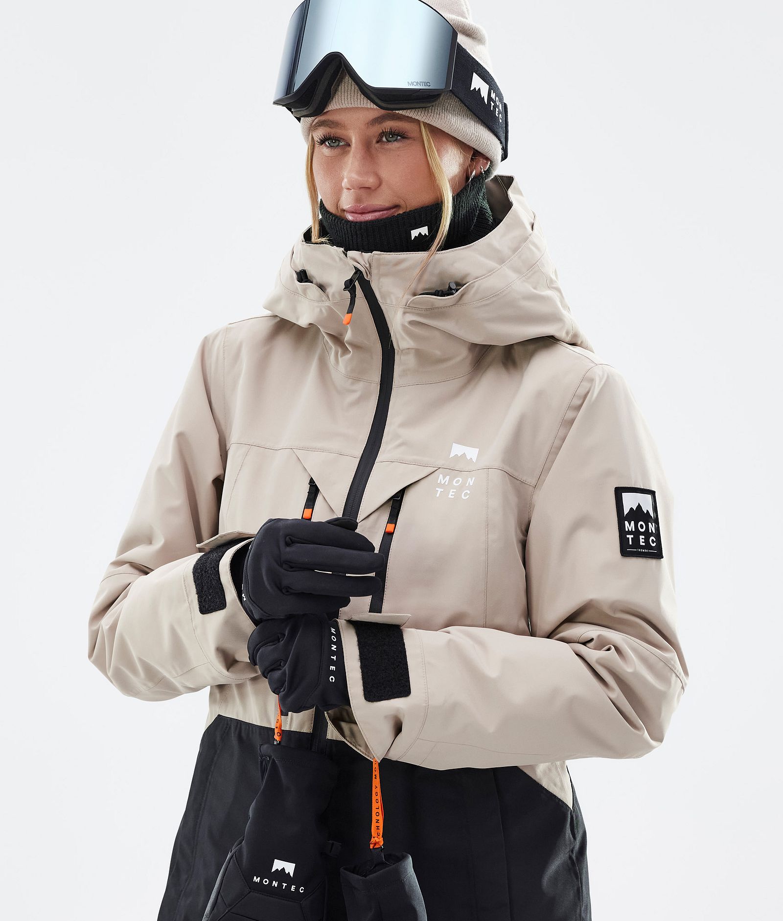 Montec Moss W Ski Jacket Women Sand/Black | Montecwear.com