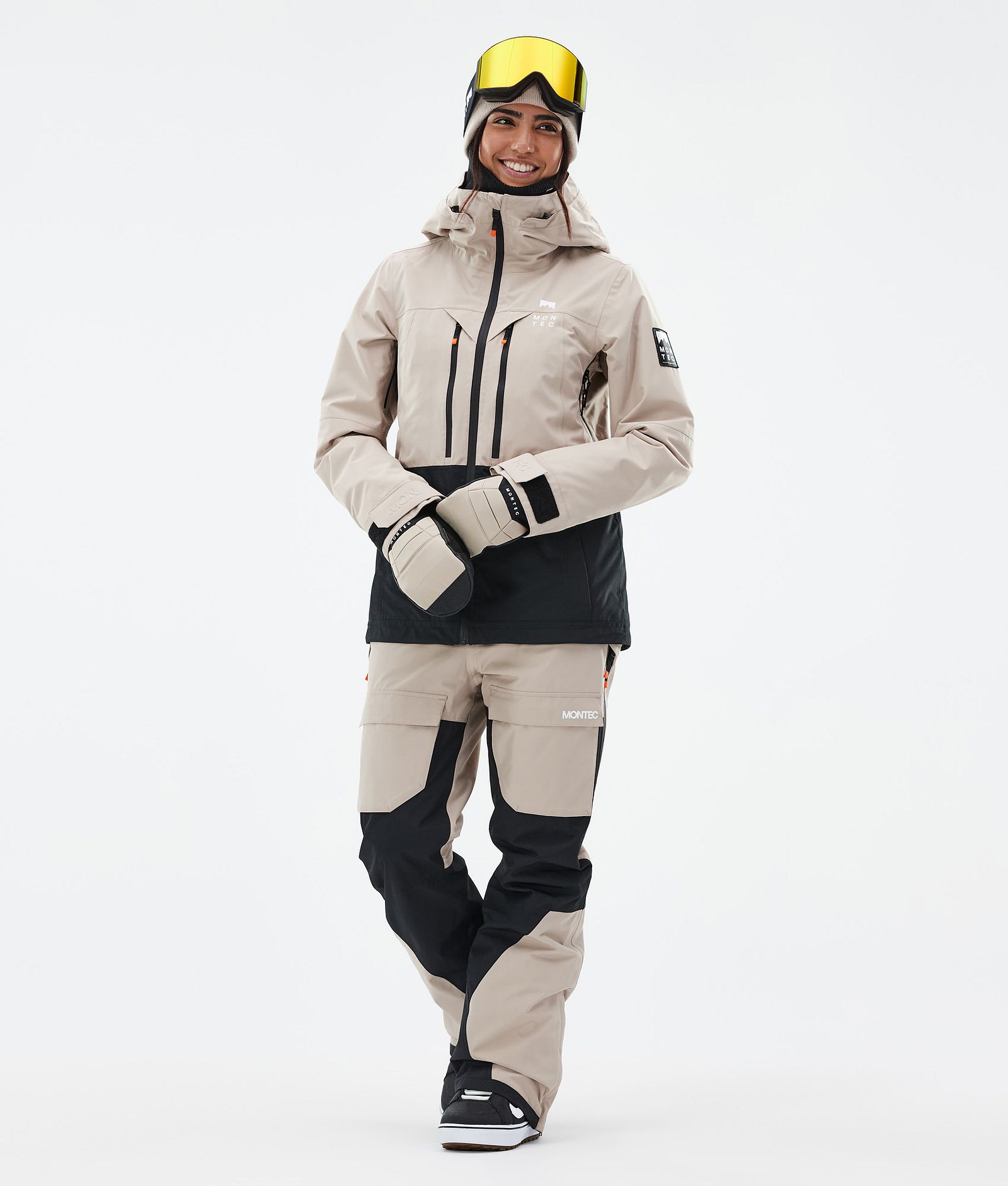 Moss W Snowboard Jacket Women Sand/Black Renewed, Image 2 of 9