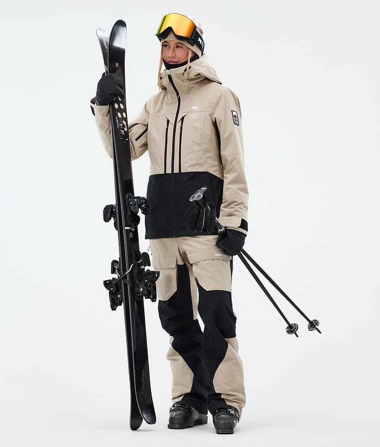 Moss W Ski Jacket Women Sand/Black, Image 3 of 10