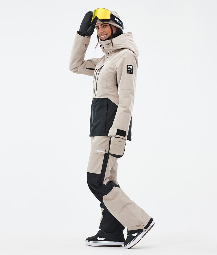 Moss W Snowboard Jacket Women Sand/Black Renewed, Image 3 of 9