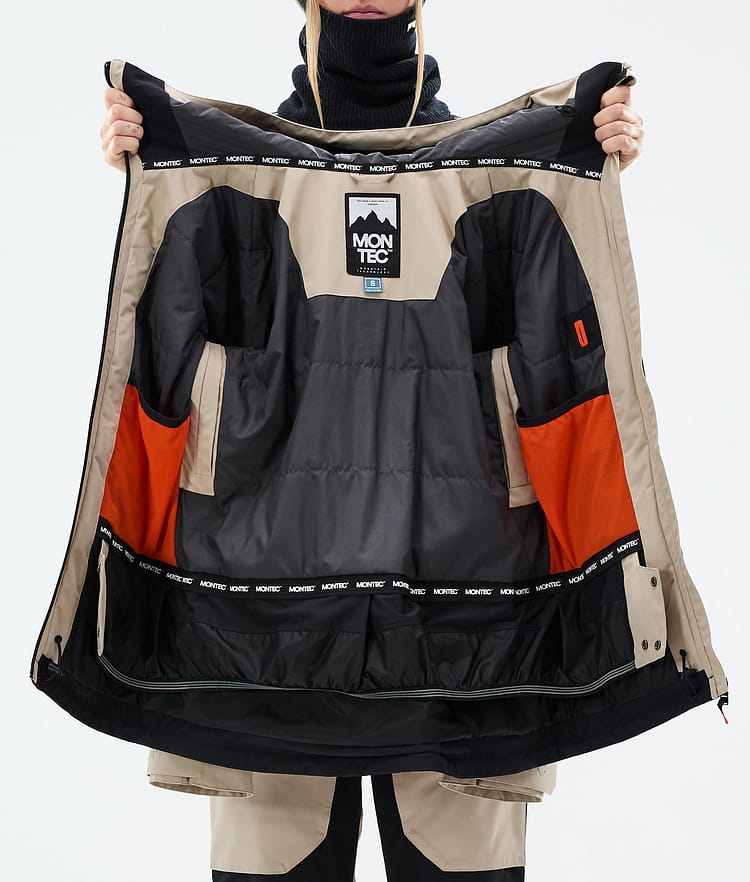 Moss W Snowboard Jacket Women Sand/Black, Image 10 of 10