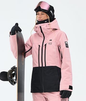 Moss W Snowboard Jacket Women Soft Pink/Black