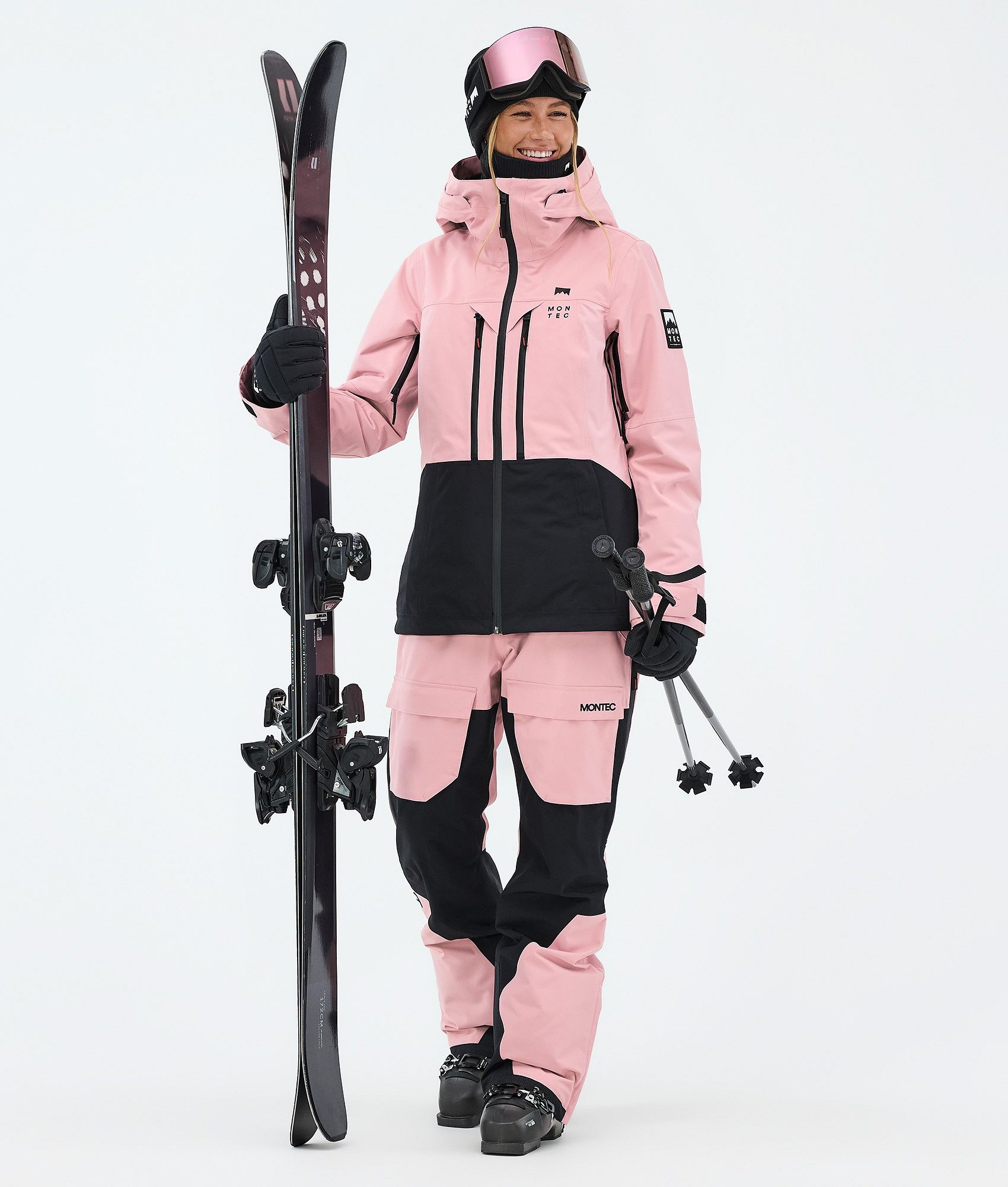 ellesse GORE-TEX ピンク スキーウェア Montec Moss W Ski Jacket Women Soft Pink/Black | Montecwear.com