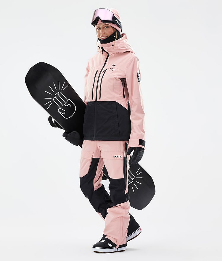 Moss W Snowboard Jacket Women Soft Pink/Black Renewed, Image 3 of 10