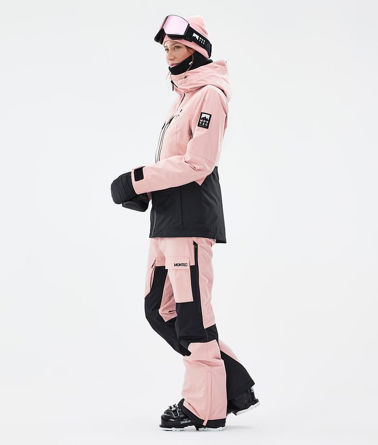 Moss W Veste de Ski Femme Soft Pink/Black