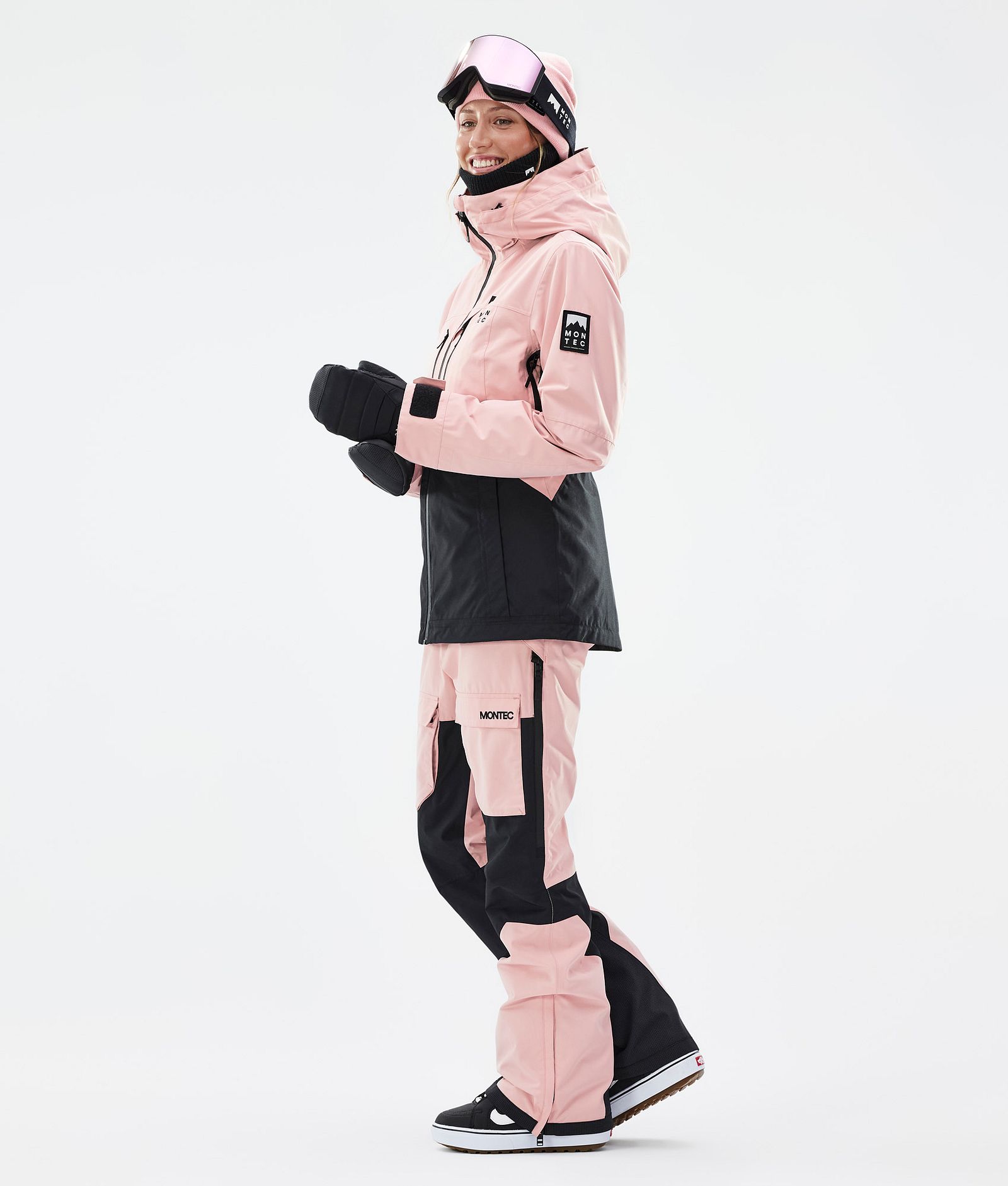 Moss W Snowboardjacke Damen Soft Pink/Black