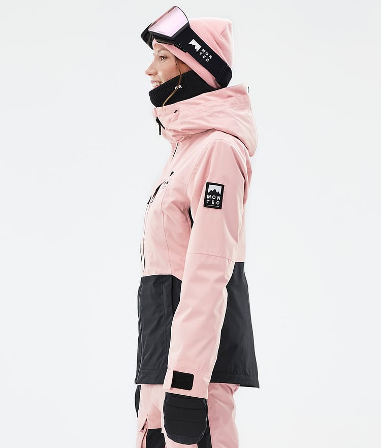 Moss W Giacca Snowboard Donna Soft Pink/Black, Immagine 6 di 10