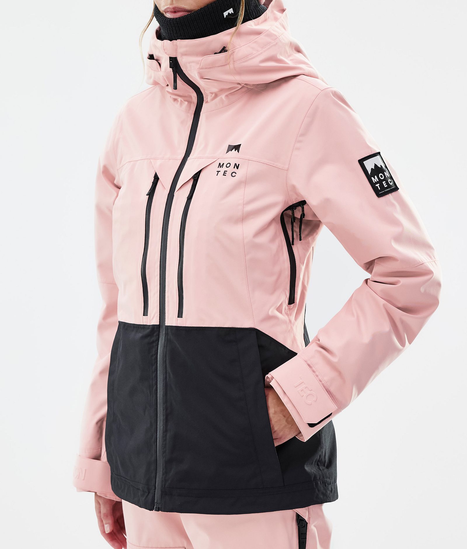 Moss W Snowboardjakke Dame Soft Pink/Black