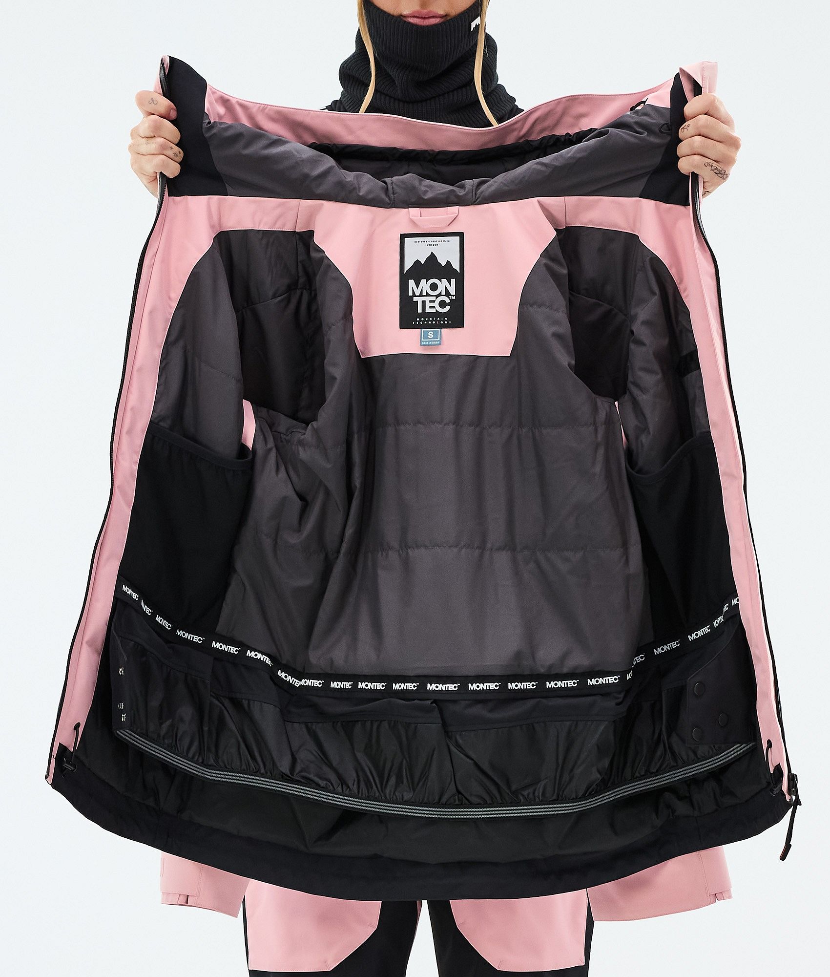 Montec Moss W スキージャケット レディース Soft Pink/Black - ピンク