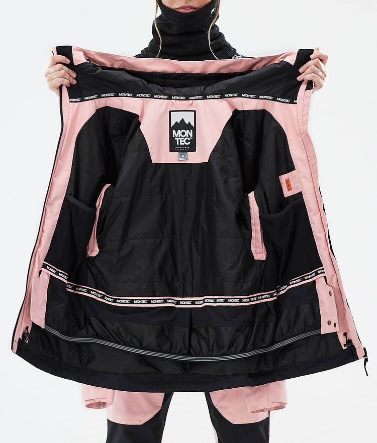 Moss W Ski jas Dames Soft Pink/Black