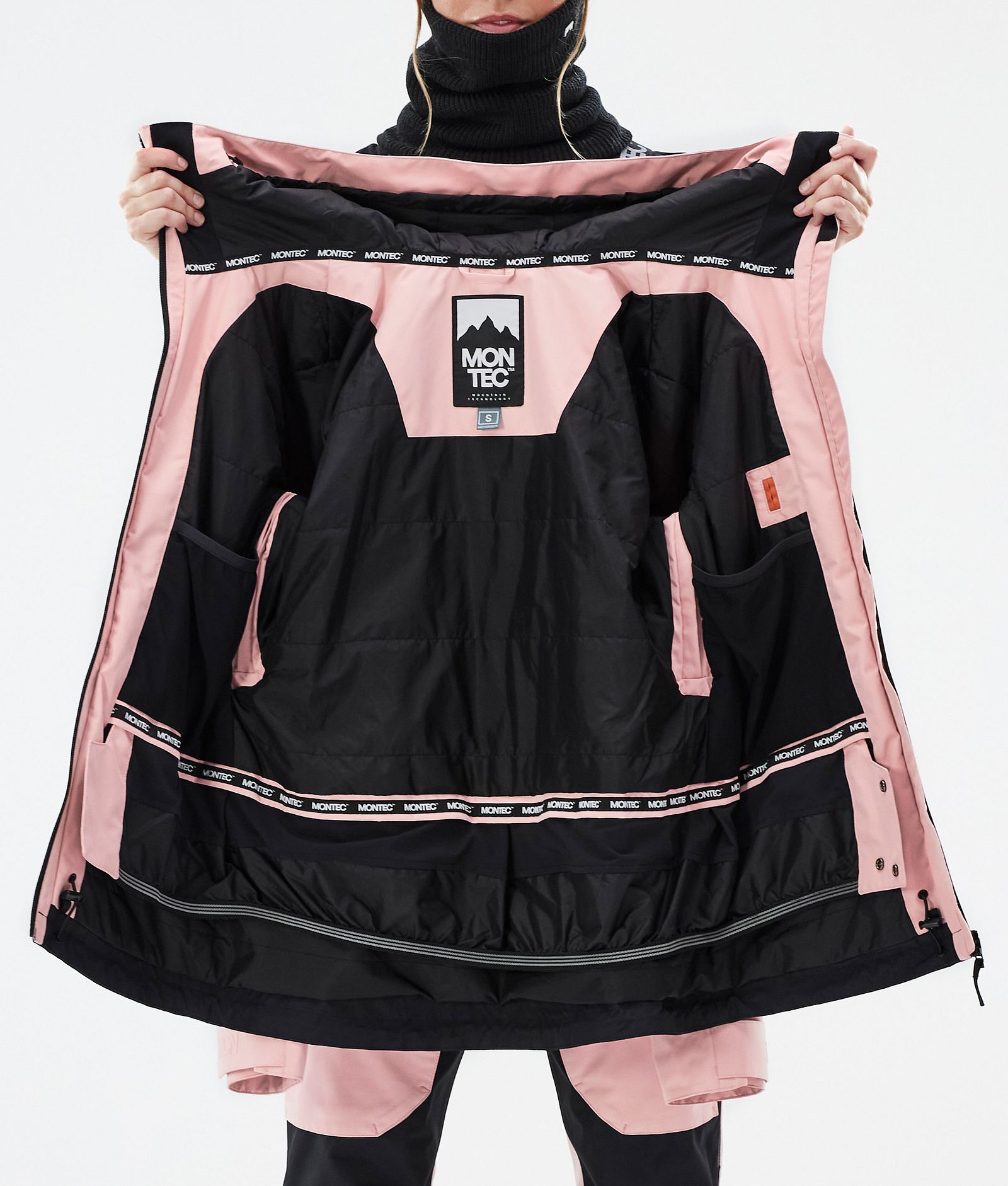 Moss W Veste Snowboard Femme Soft Pink/Black, Image 10 sur 10