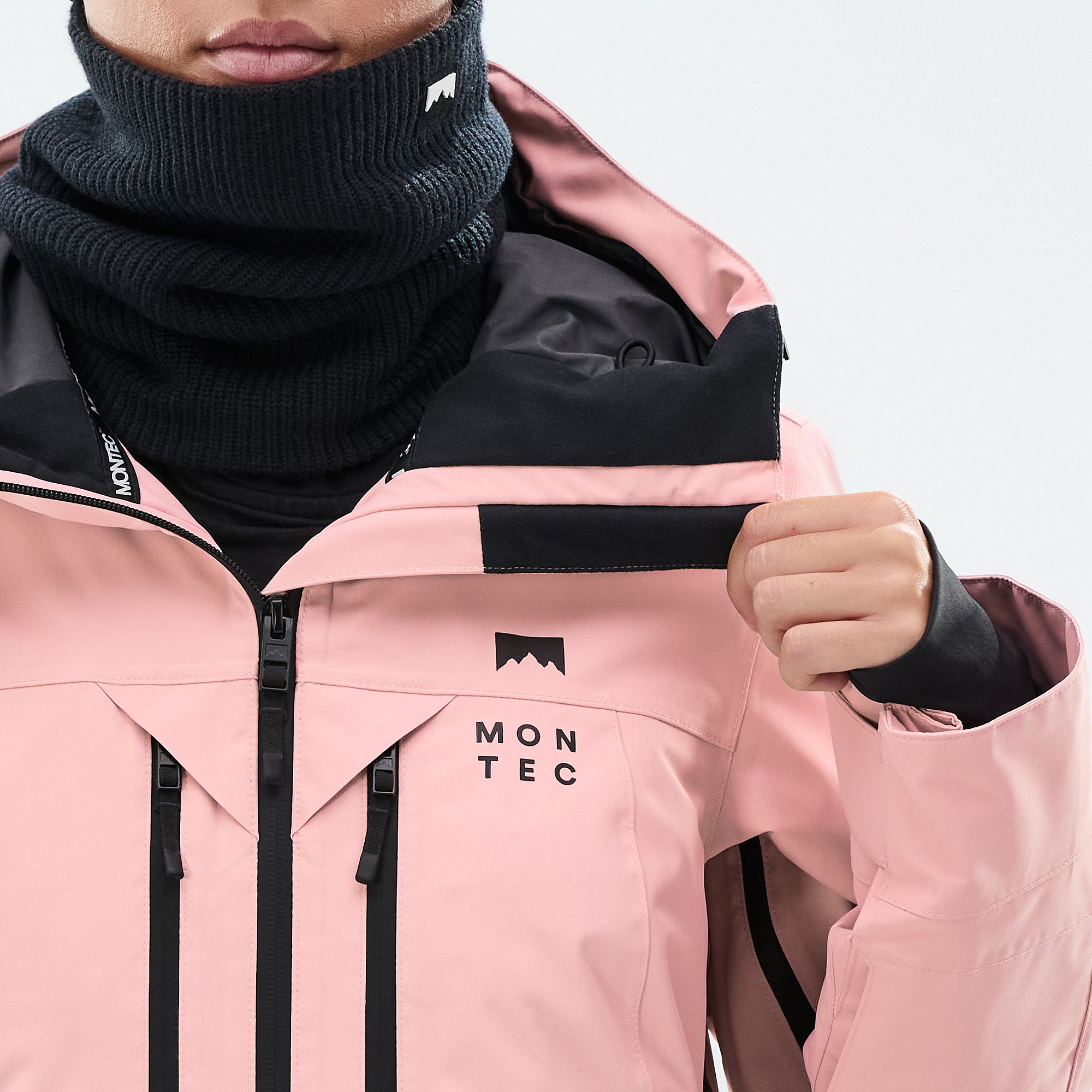 Montec Moss W Ski Jacket Women Soft Pink/Black | Montecwear UK
