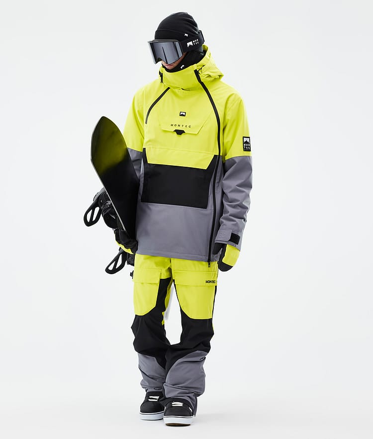 Fawk Pantaloni Snowboard Uomo Bright Yellow/Black/Light Pearl, Immagine 2 di 7