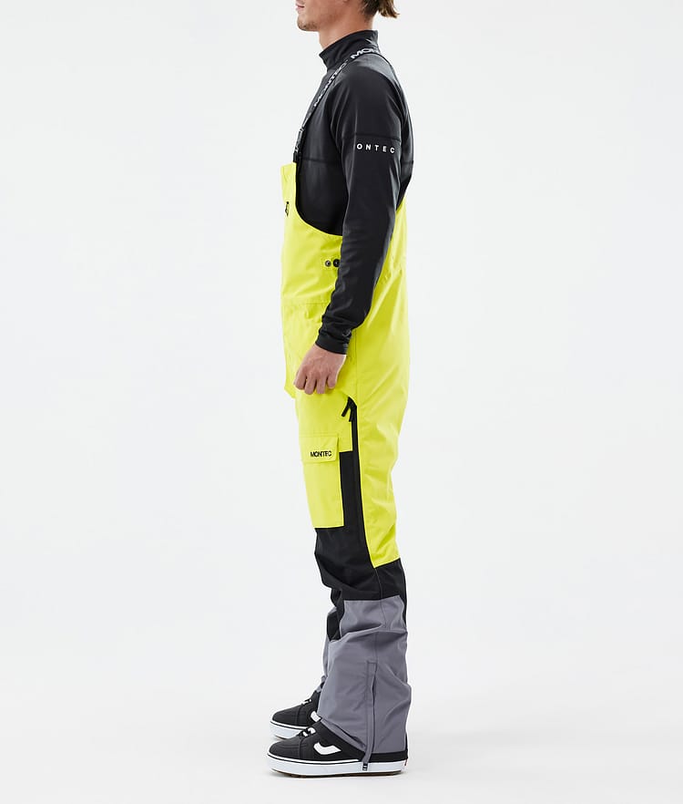 Montec Alpha Pantalón Térmico Hombre Bright Yellow/Black/Light Pearl