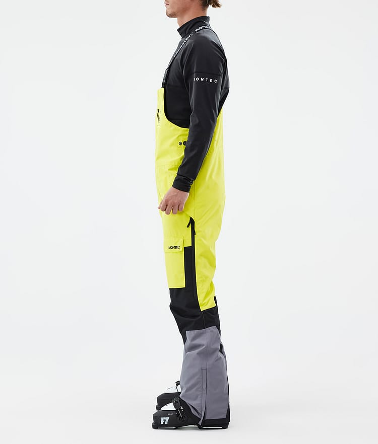 Fawk Ski Pants Men Bright Yellow/Black/Light Pearl, Image 3 of 7