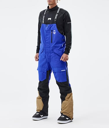 Fawk Pantalon de Snowboard Homme Cobalt Blue/Black/Gold