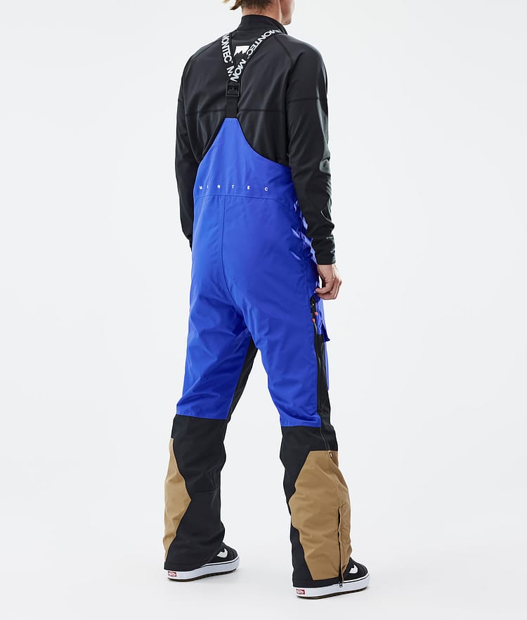 Montec Fawk Pantalones Snowboard Hombre Cobalt Blue/Black/Gold - Azul
