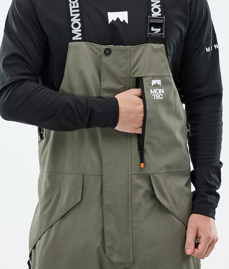 Fawk Pantalon de Snowboard Homme Greenish/Black, Image 5 sur 6