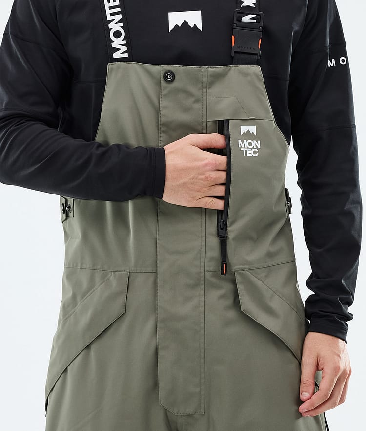 Fawk Snowboard Pants Men Greenish/Black, Image 5 of 6