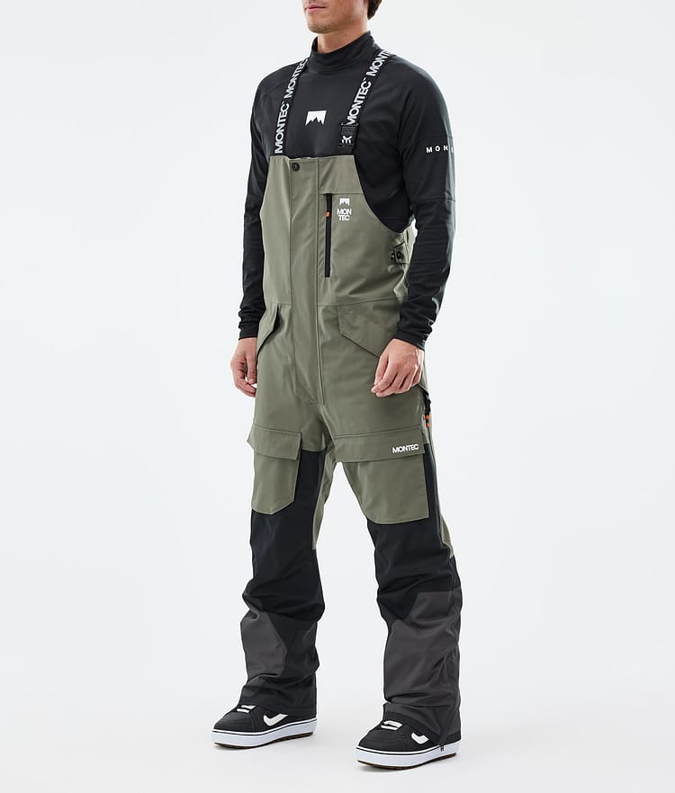 Fawk Pantalon de Snowboard Homme Greenish/Black/Phantom Renewed, Image 1 sur 6