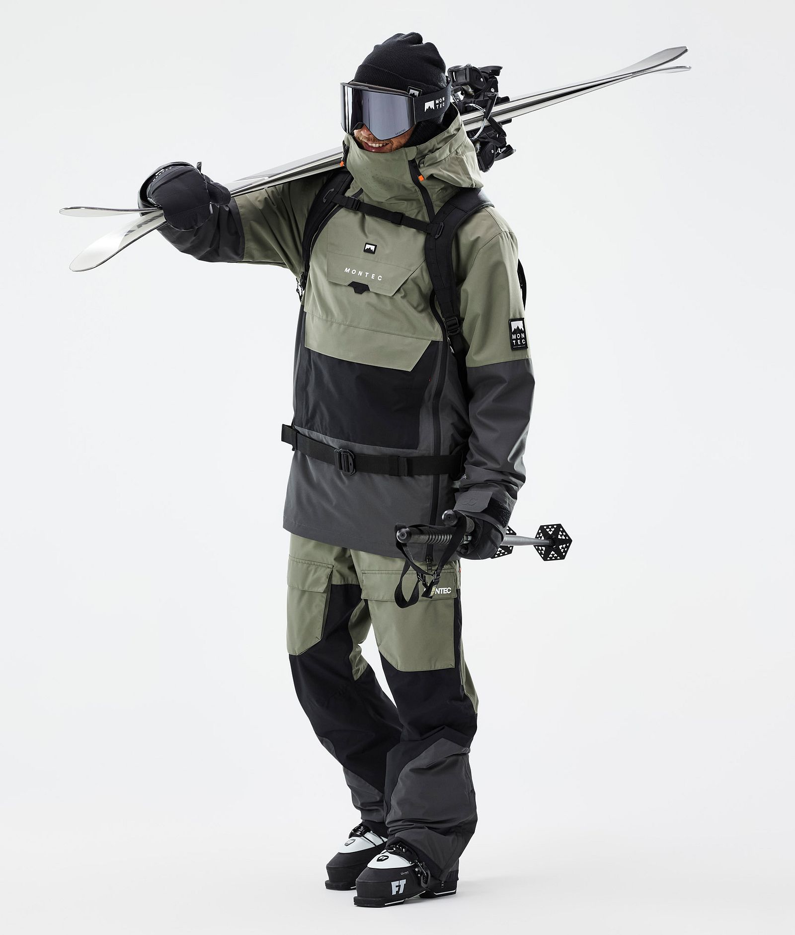 Fawk Ski Pants Men Greenish/Black/Phantom, Image 2 of 7
