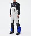 Fawk Ski Pants Men Light Grey/Black/Cobalt Blue