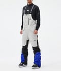 Fawk Snowboard Pants Men Light Grey/Black/Cobalt Blue, Image 1 of 7