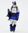 Fawk Pantalon de Snowboard Homme Light Grey/Black/Cobalt Blue
