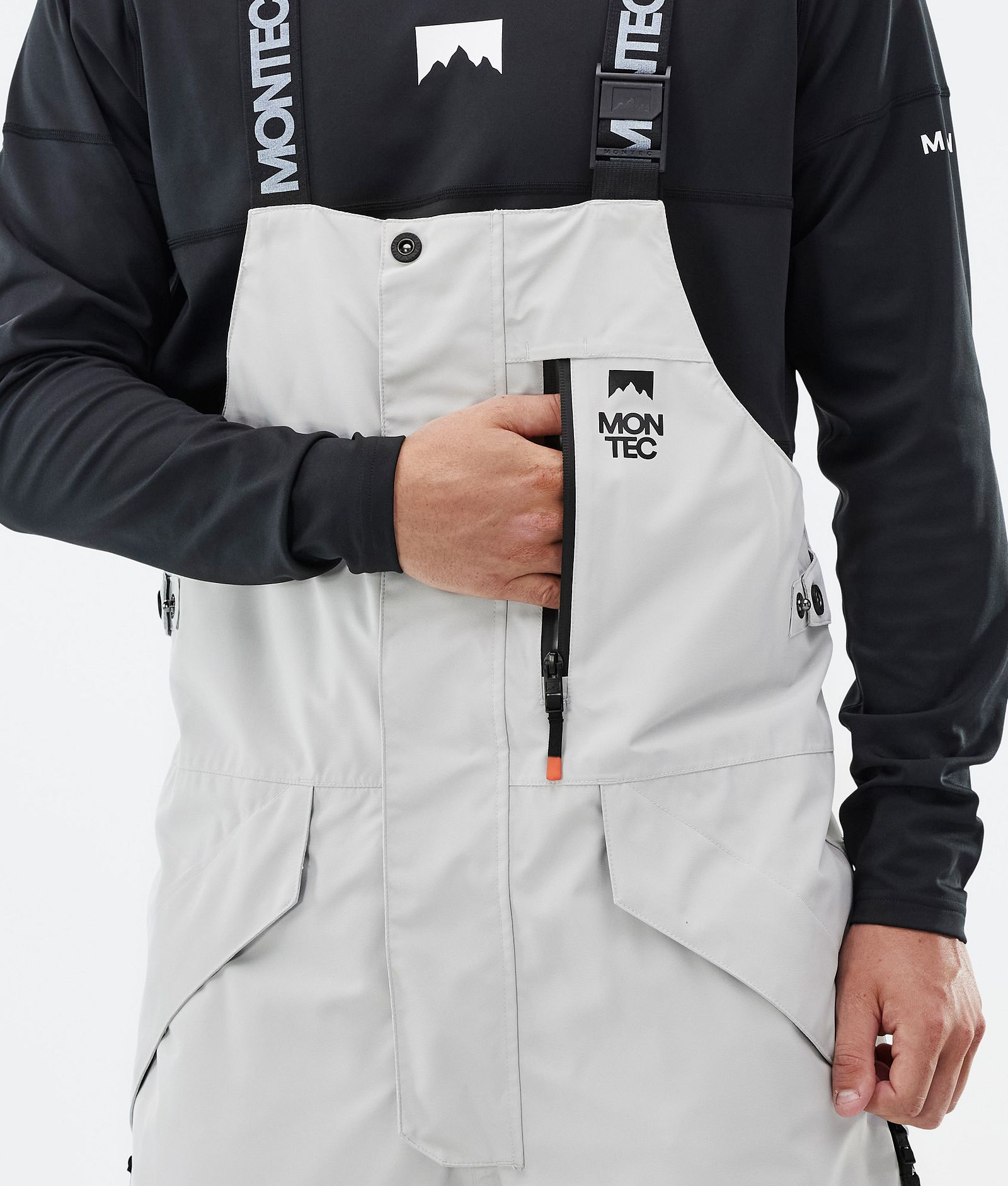 Fawk Spodnie Snowboardowe Mężczyźni Light Grey/Black/Cobalt Blue