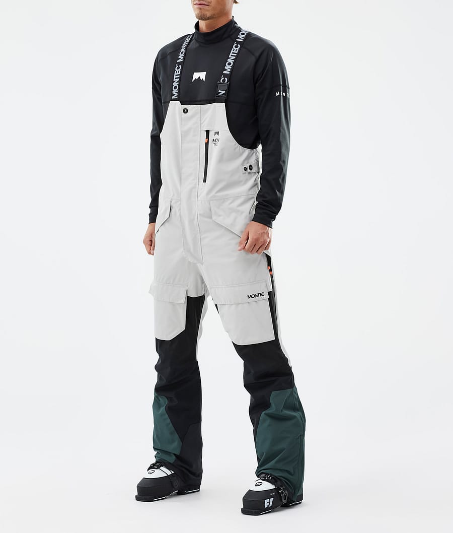 Fawk Pantalon de Ski Homme Light Grey/Black/Dark Atlantic