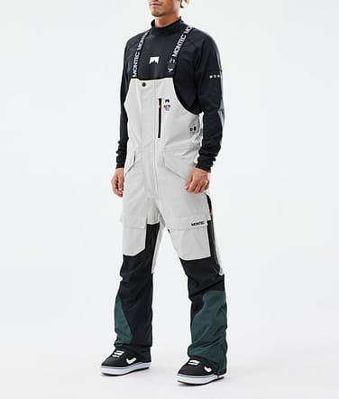 Fawk Spodnie Snowboardowe Mężczyźni Light Grey/Black/Dark Atlantic