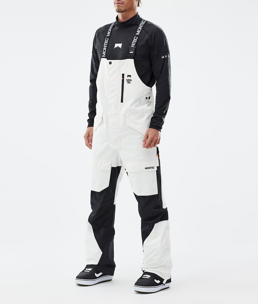 Fawk Snowboard Pants Men Old White/Black