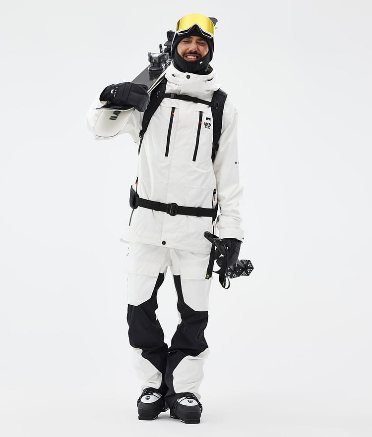 Fawk Ski Pants Men Old White/Black