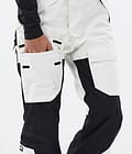 Fawk Snowboard Pants Men Old White/Black