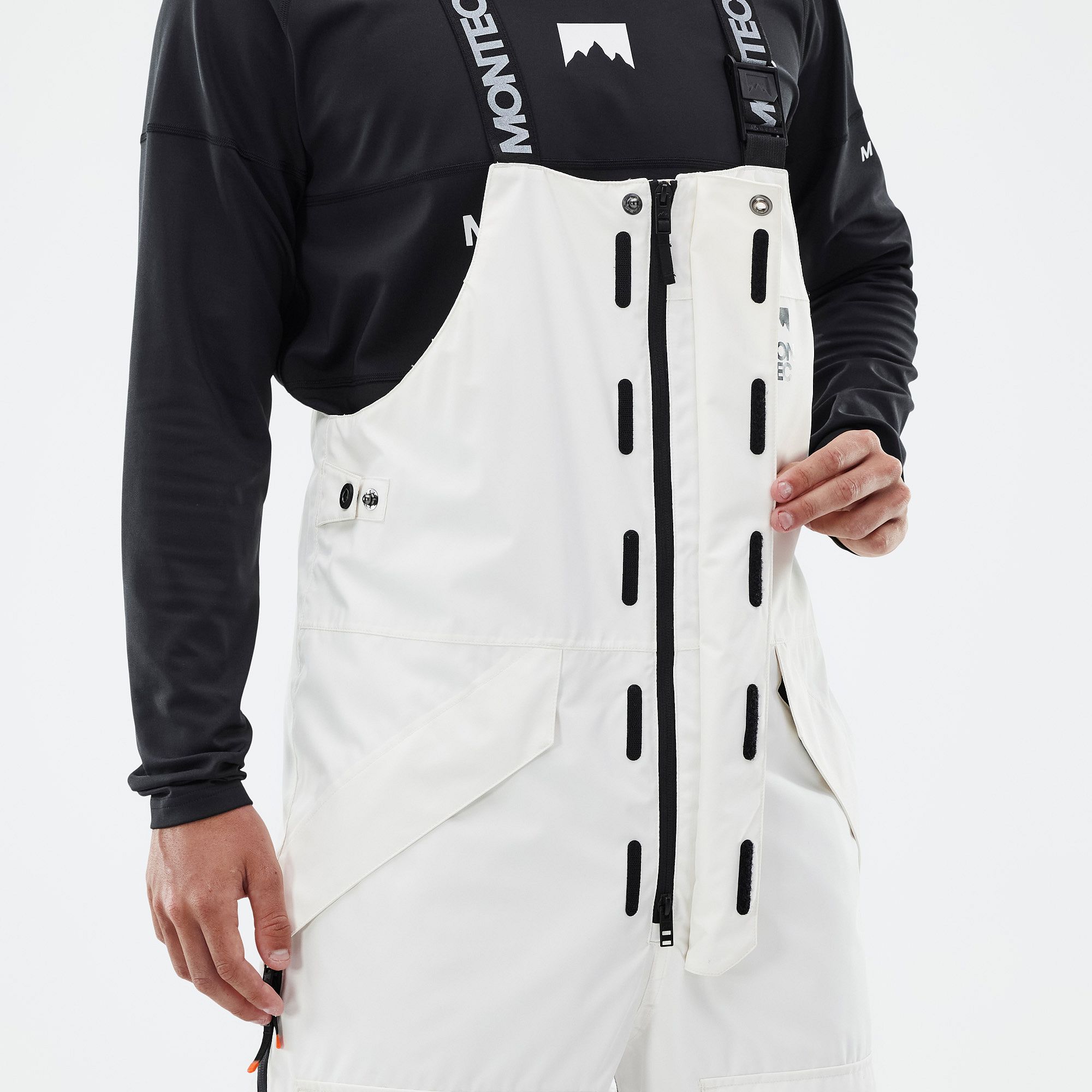 Montec Fawk Ski Pants Men Old White/Black | Montecwear.com