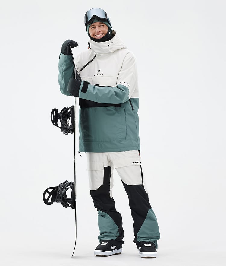 Fawk Snowboard Bukser Herre Old White/Black/Atlantic, Billede 2 af 7