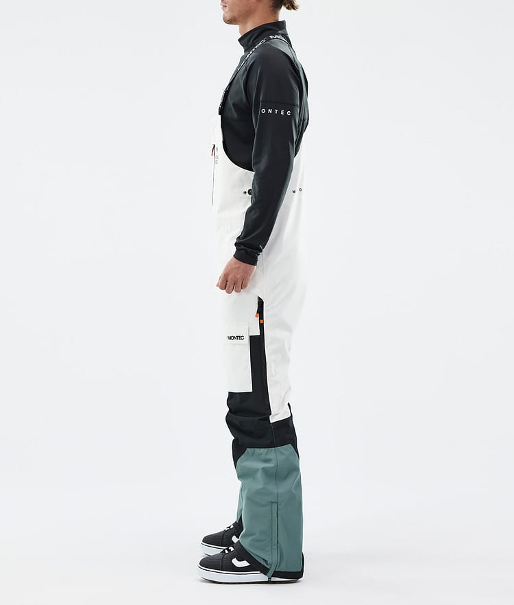 Fawk Snowboard Pants Men Old White/Black/Atlantic Renewed, Image 3 of 7