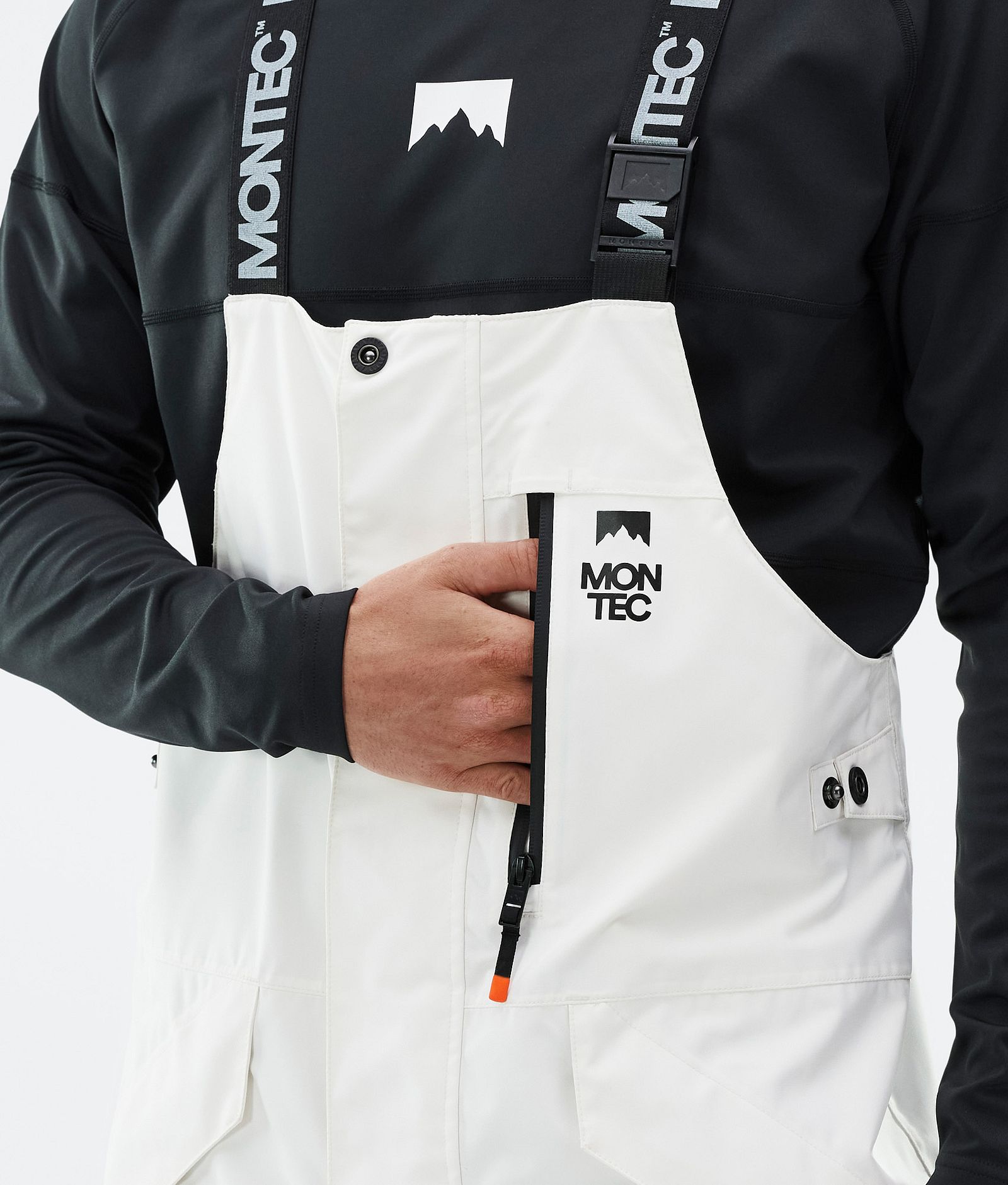 Fawk Ski Pants Men Old White/Black/Atlantic, Image 6 of 7