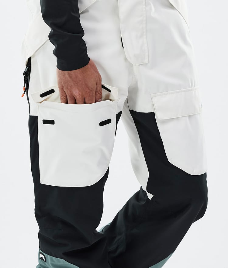 Montec Fawk Pantalones Snowboard Hombre Old White/Black/Atlantic
