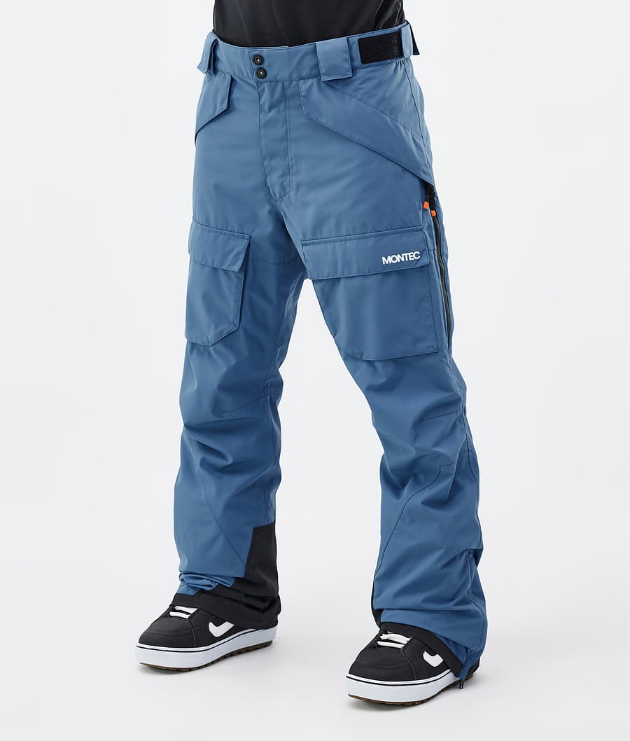 Kirin Snowboard Pants Men Blue Steel