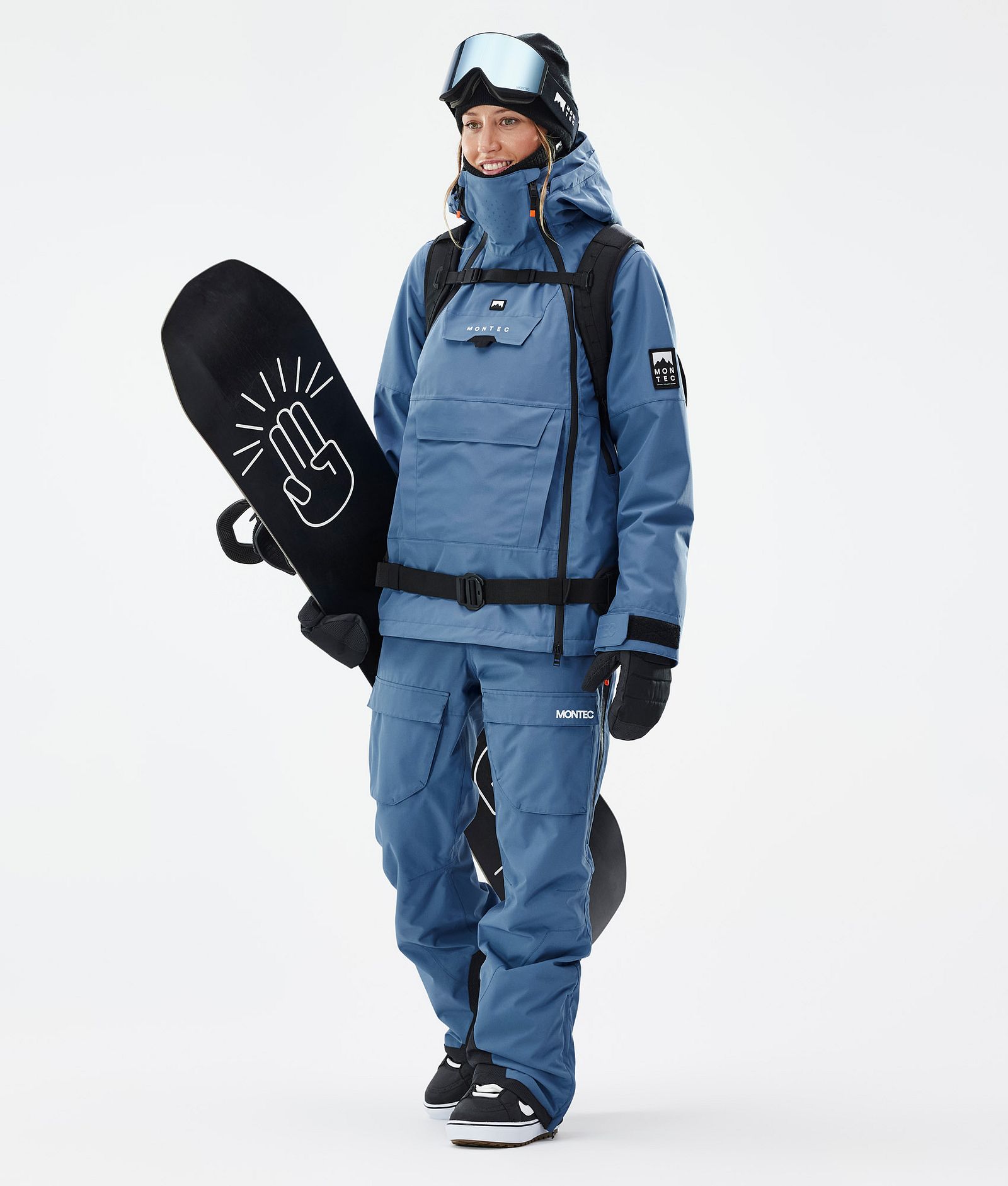Fawk W Pantalon de Snowboard Femme Blue Steel, Image 2 sur 7