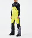 Fawk W Pantalon de Ski Femme Bright Yellow/Black/Light Pearl