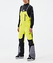 Fawk W Kalhoty na Snowboard Dámské Bright Yellow/Black/Light Pearl