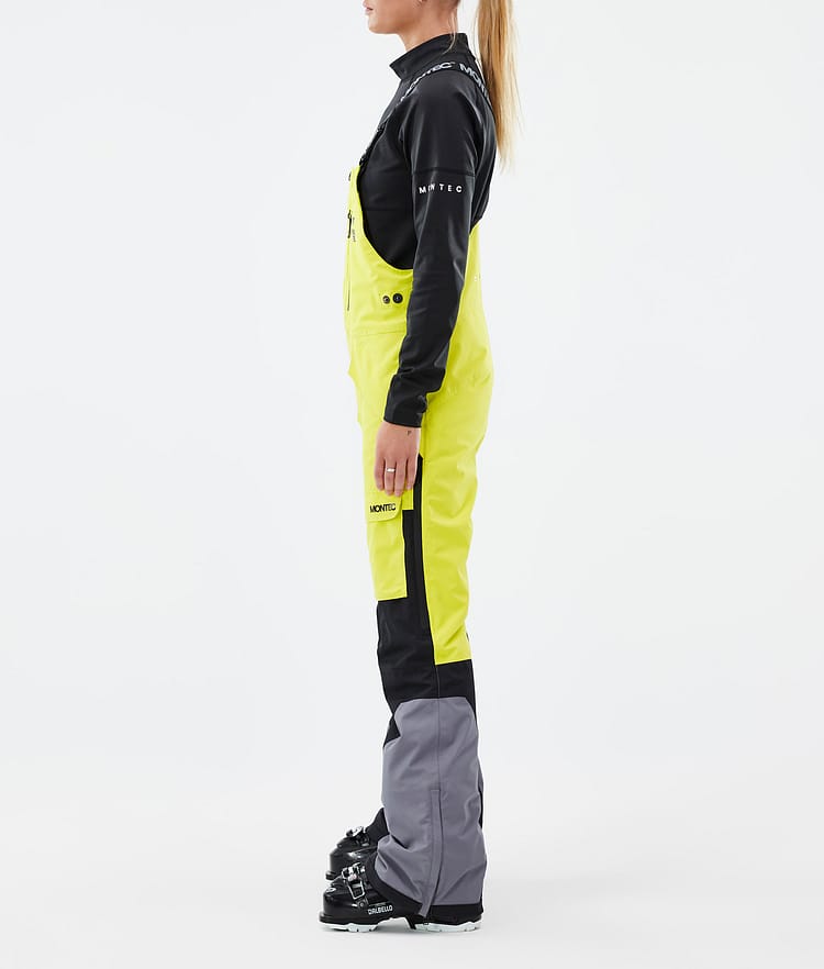 Fawk W Ski Pants Women Bright Yellow/Black/Light Pearl