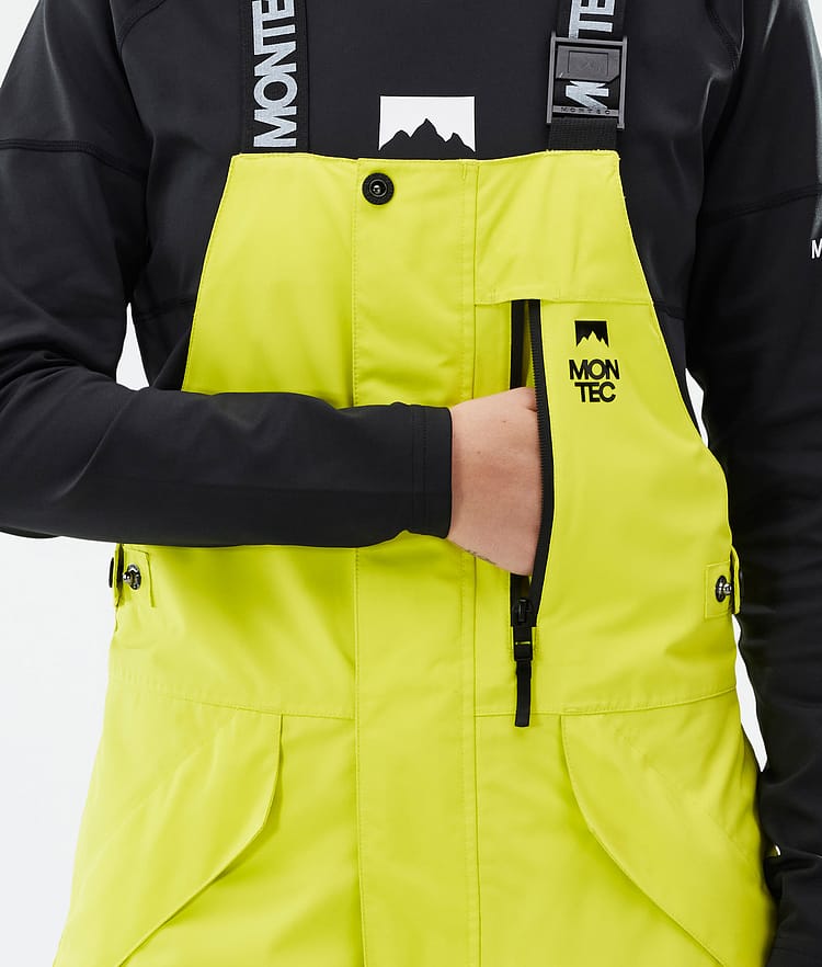 Fawk W Ski Pants Women Bright Yellow/Black/Light Pearl