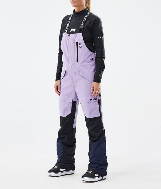 Fawk W Snowboardbyxa Dam Faded Violet/Black/Dark Blue