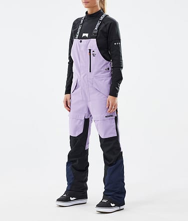 Fawk W Pantalon de Snowboard Femme Faded Violet/Black/Dark Blue