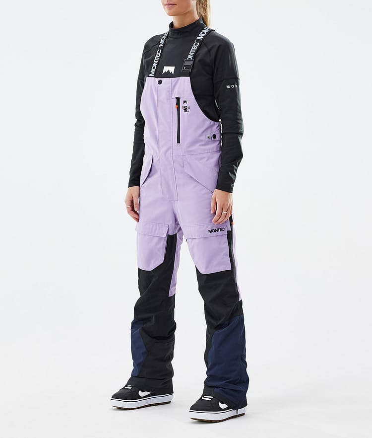Fawk W Pantalon de Snowboard Femme Faded Violet/Black/Dark Blue, Image 1 sur 7